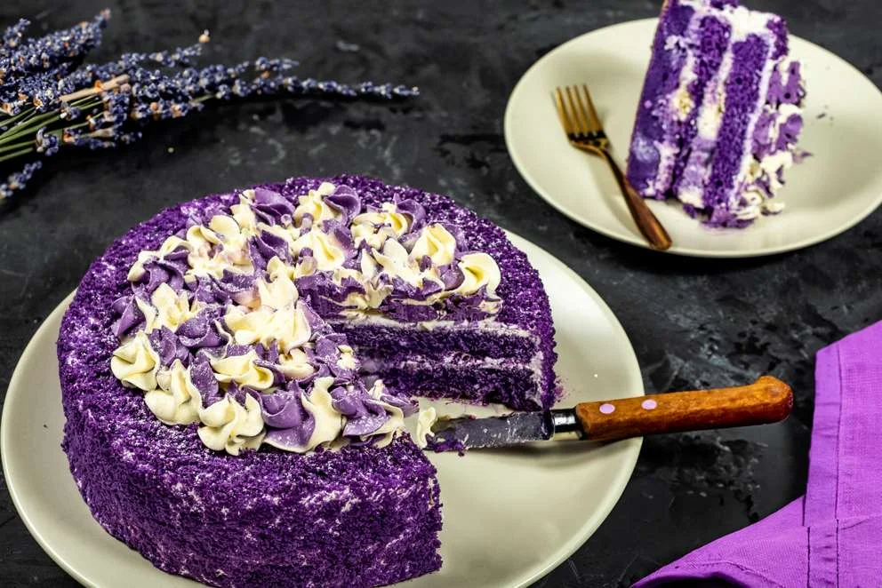 ube macapuno cake