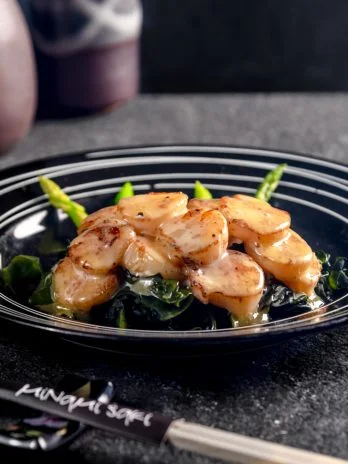 U.S. SCALLOPS WITH TAMAGO SAUCE
